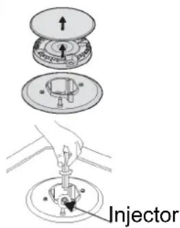 BLAUPUNKT 5GB72290 - Change the injector of the burners. - 1