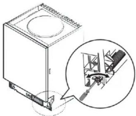 BLAUPUNKT 5VT7X00EME - Paso 3: Ajuste de la tensión de resorte de la puerta - 1