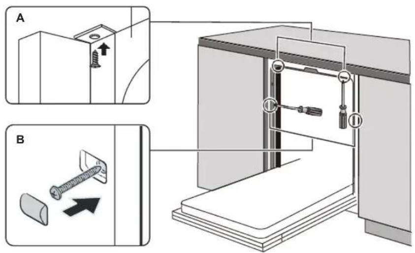 BLAUPUNKT 5VT7X00EME - Veuillez respecter les étapes d'installation indiquées dans les plans d'installation. - 1