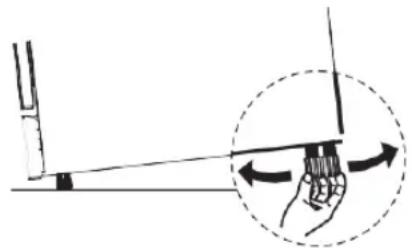 BLAUPUNKT 5VT7X00EME - Nivelación del aparato - 1