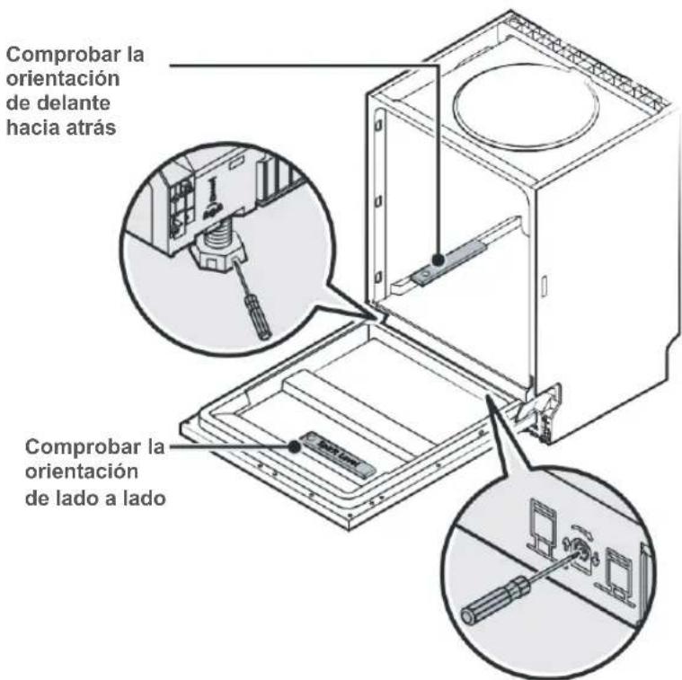 BLAUPUNKT 5VT7X00EME - Paso 5: Nivelación del lavavajillas - 1