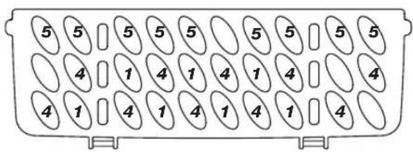 BLAUPUNKT 5VF4X00EME - Bestickkorg - 2