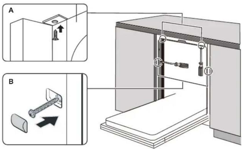BLAUPUNKT 5VF4X00EME - Paso 4: Pasos para la instalación del lavavajillas - 1