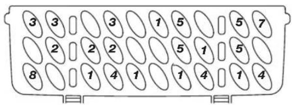 BLAUPUNKT 5VF4X00EME - Bestekmand - 2
