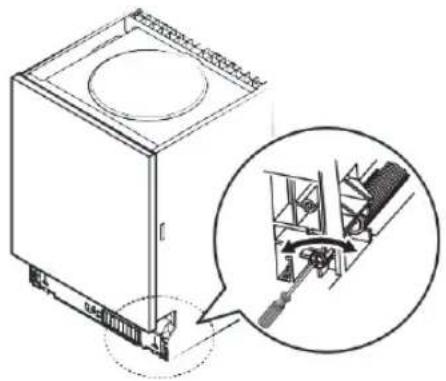 BLAUPUNKT 5VF4X00EME - Stap 3: Instellen van de veerspanning van de deur - 1