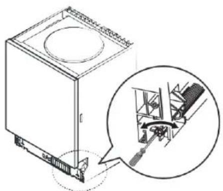 BLAUPUNKT 5VF4X00EME - Step 3: Adjusting the door spring tension - 1