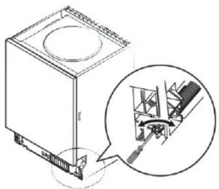 BLAUPUNKT 5VF4X00EME - Paso 3: Ajuste de la tension de resorte de la puerta - 1