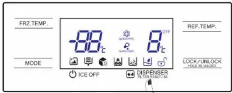 BLAUPUNKT 5SB89030 - Distributeur de glace et d'eau - 1