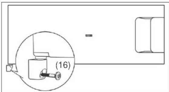 BLAUPUNKT 5CK24010 - Changing the door hinge of the freezer compartment door - 4