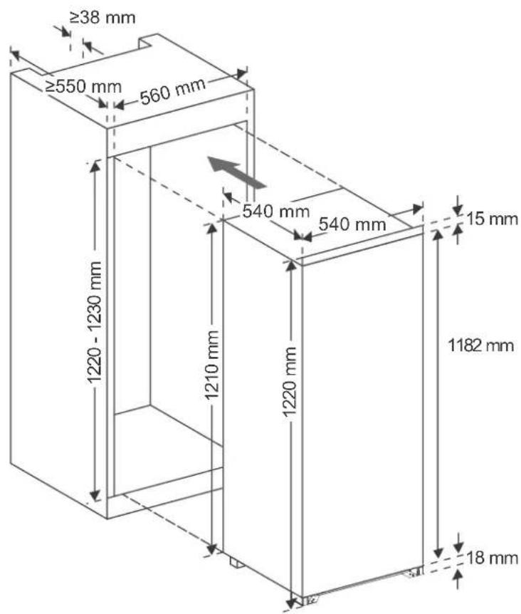 BLAUPUNKT 5CK24010 - Einbauschrank und Belüftung - 1