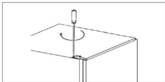 BLAUPUNKT 5CK24010 - Changing the door hinge of the refrigerator door - 6
