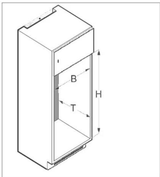 BLAUPUNKT 5CK22010 - The built-in niche and ventilation - 1