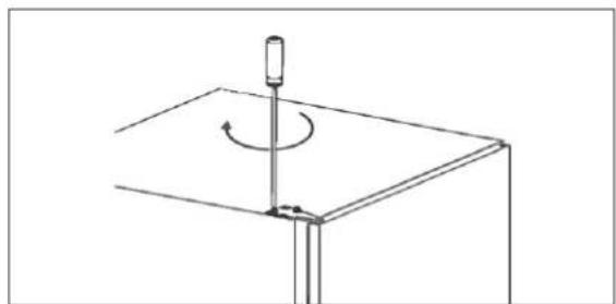 BLAUPUNKT 5CG24010 - Changing the door hinge of the refrigerator door - 6
