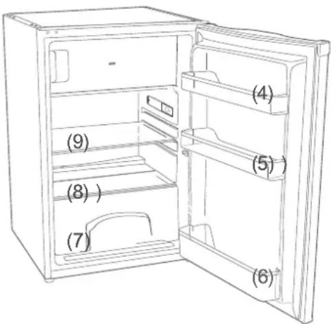 BLAUPUNKT 5CG22010 - Équiper le compartment de réfrigération - 1
