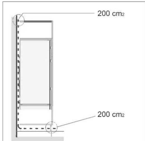 BLAUPUNKT 5CG22010 - The built-in niche and ventilation - 2