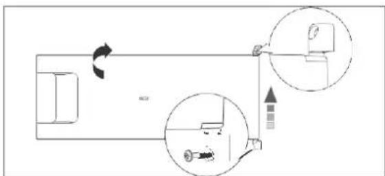 BLAUPUNKT 5CG22010 - Changing the door hinge of the freezer door - 1