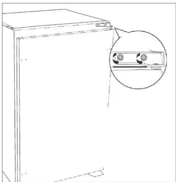 BLAUPUNKT 5CG22010 - Changing the door hinge of the refrigerator door - 1
