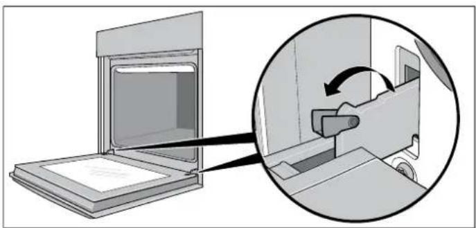 BLAUPUNKT 5CD33150 - Décrocher la porte de l'appareil - 1