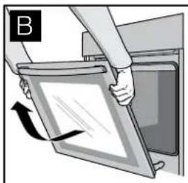 BLAUPUNKT 5CD33150 - Décrocher la porte de l'appareil - 3