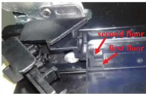 BLAUPUNKT 5BD36250 - Installation instruction of the door frame up cover and rotation bracket assembly - 28