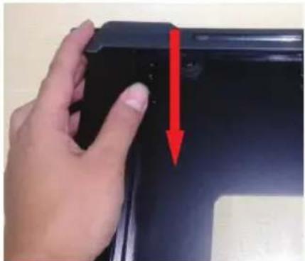 BLAUPUNKT 5BD36250 - Installation instruction of the door frame up cover and rotation bracket assembly - 24