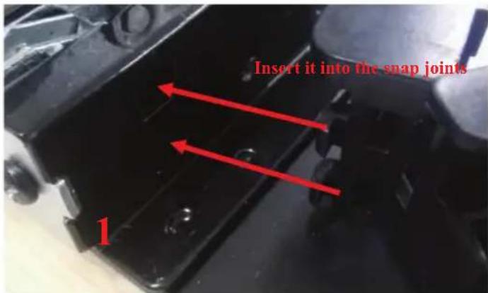 BLAUPUNKT 5BD36250 - Installation instruction of the door frame up cover and rotation bracket assembly - 20