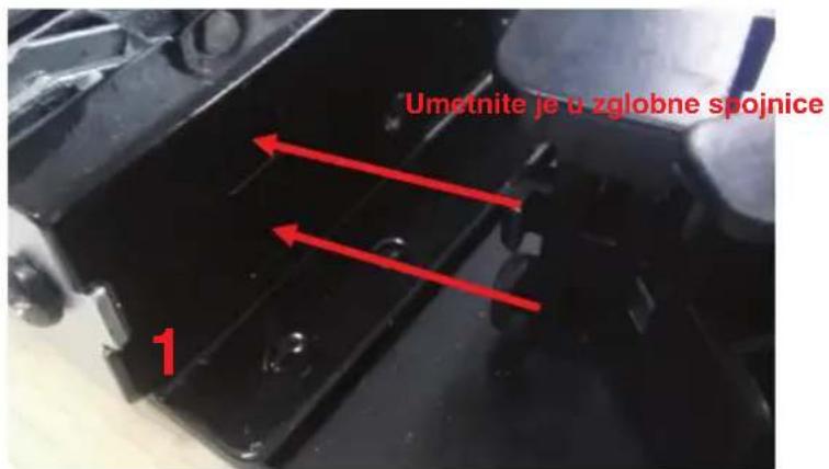 BLAUPUNKT 5BD36250 - Upute za ugradnjuPokrova okvira vrata i sklapanje rotirajućeg nosača - 21