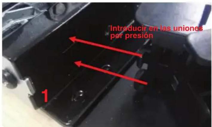 BLAUPUNKT 5BD36250 - Instrucciones para sustituir la cubierta del marco de la puerta y los soportes giratorios - 14