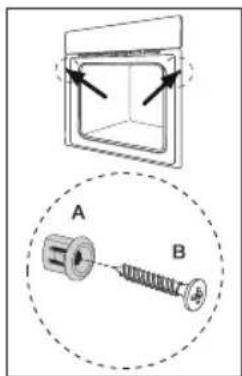 BLAUPUNKT 5BD36250 - SECURING THE OVEN TO THE CABINET - 1