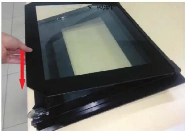 BLAUPUNKT 5BD36250 - Installation instruction of the door frame up cover and rotation bracket assembly - 29