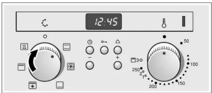 BLAUPUNKT 5BD34250 - Verwarmingsmethode en temperatuur instellen - 1