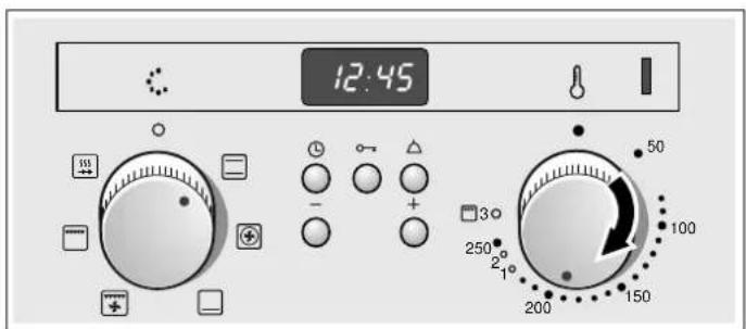 BLAUPUNKT 5BD34250 - Setting the type of heating and temperature - 2