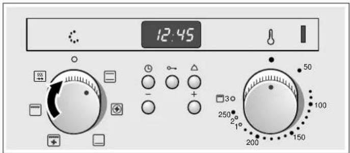 BLAUPUNKT 5BD34250 - Setting the type of heating and temperature - 1