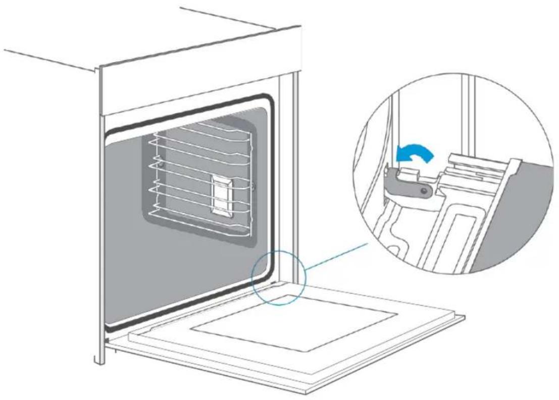 BLAUPUNKT 5B90S8990 - Reattach the appliance door in the reverse order of removal. - 1