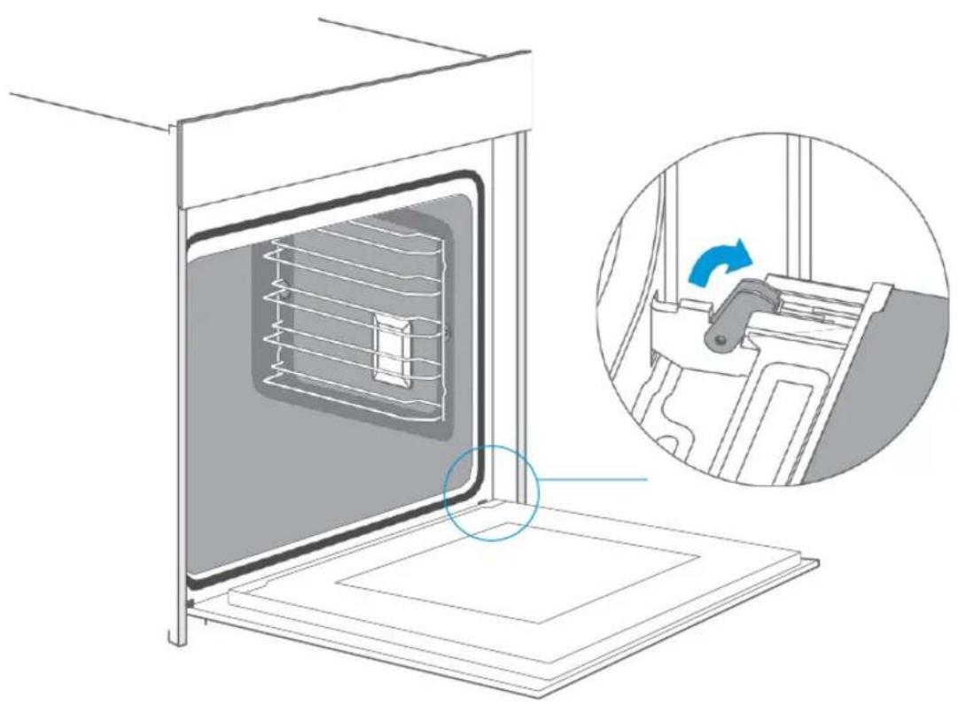 BLAUPUNKT 5B50P8590 - Demontera ugnsluckan - 1