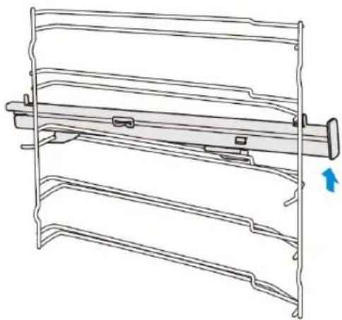 BLAUPUNKT 5B50P8590 - Removing the telescopic rails - 1