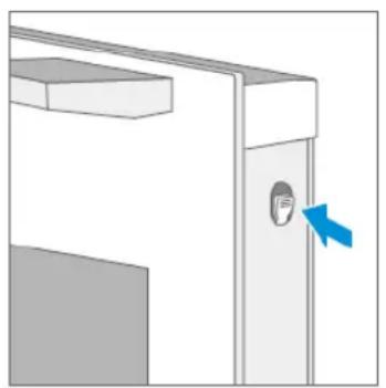 BLAUPUNKT 5B50P8590 - Removing the door cover - 1