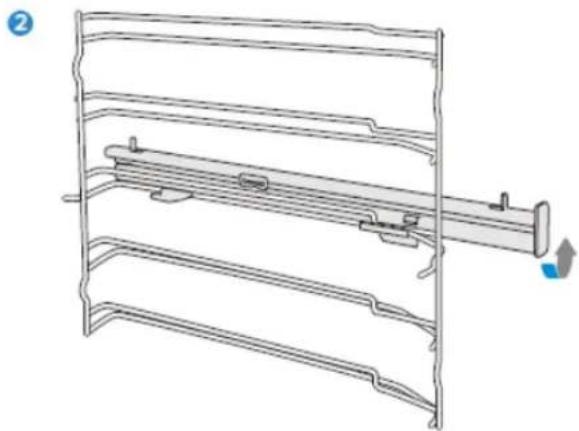 BLAUPUNKT 5B50P8590 - Fissaggio delle guide telescopiche - 2