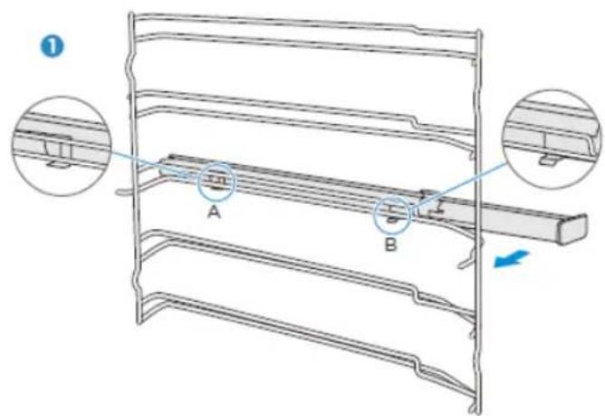BLAUPUNKT 5B50P8590 - Fastening telescopic rails - 1