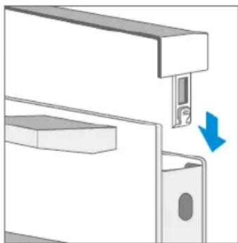 BLAUPUNKT 5B50P8590 - Removing the door cover - 3