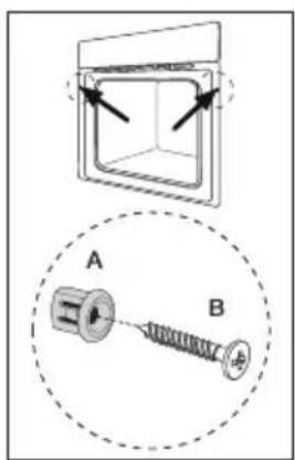 BLAUPUNKT 5B36P0250GB - SECURING THE OVEN TO THE CABINET - 1