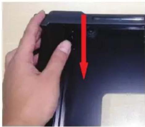 BLAUPUNKT 5B36P0250GB - Installation instruction of the door frame up cover and rotation bracket assembly - 25