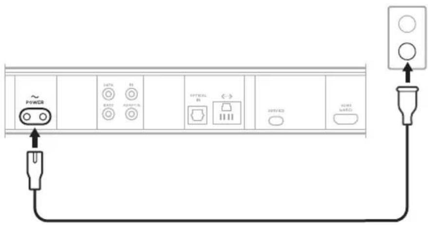 BOSE Smart Soundbar 900 - CSATLAKOZTASSA A HANGSUGÁRZÓT AZ ELEKTROMOS HÁLÓZATHOZ - 1