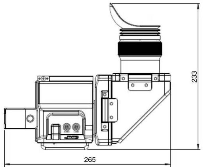 JVC VFE900G - Maßblatt (Einheit: mm) - 1