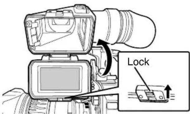 JVC VFE900G - Flipping up the VF Barrel - 1
