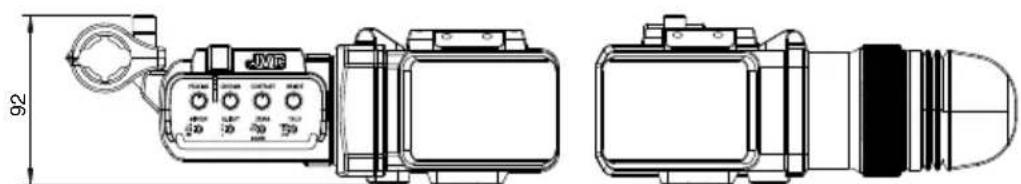 JVC VFE900G - Disegno del contorno dimensionale (Unità: mm) - 2