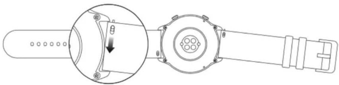 AMAZFIT GTR 2e - Port et remplacement du bracelet de la montre - 1