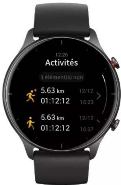 AMAZFIT GTR 2e - Afficher les données d'entraînement - 1