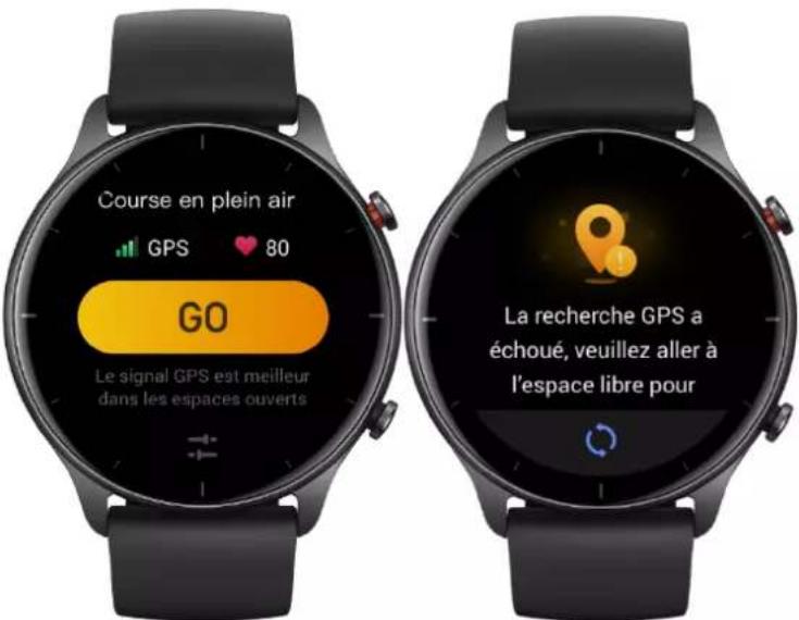 AMAZFIT GTR 2e - Positionnement GPS pour l'entraînement en cours... - 1