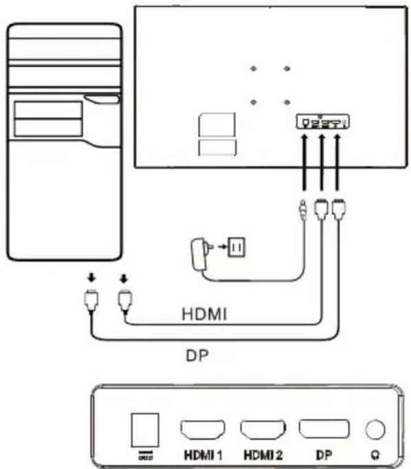 ACER ED270X - Connect the monitor to your computer - 2